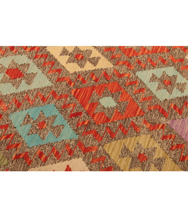 301x210cm Afghan Oriental wool carpet Handmade Kelim Rug