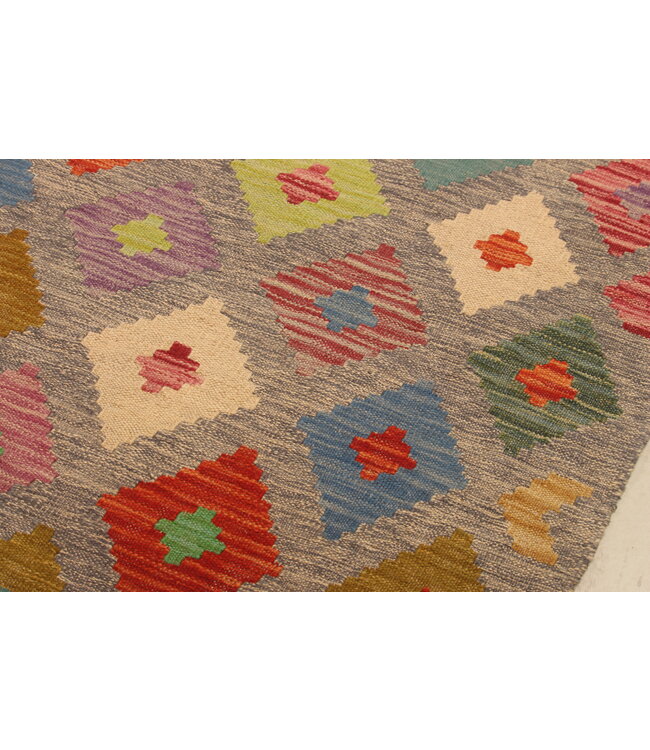 299x199cm Afghan Oriental wool carpet Handmade Kelim Rug