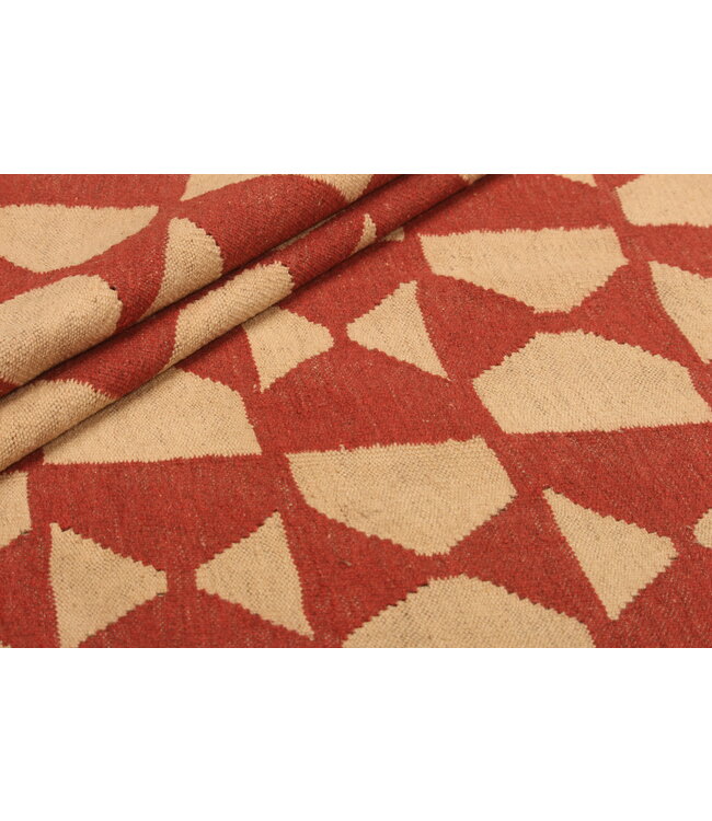 296x214cm Handgeweven Traditionele Kelim Vloerkleed Wol Tapijt