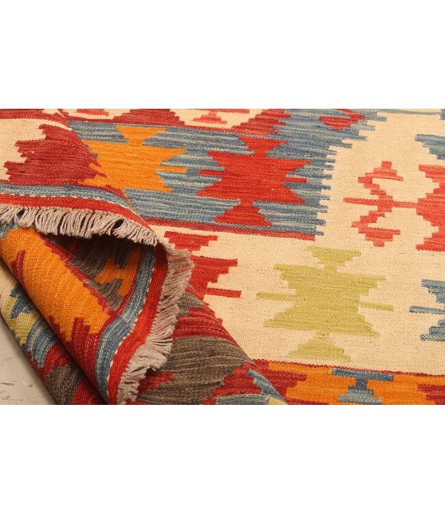 295x204cm Handwoven Traditional Kelim Area Rug Wool Carpet