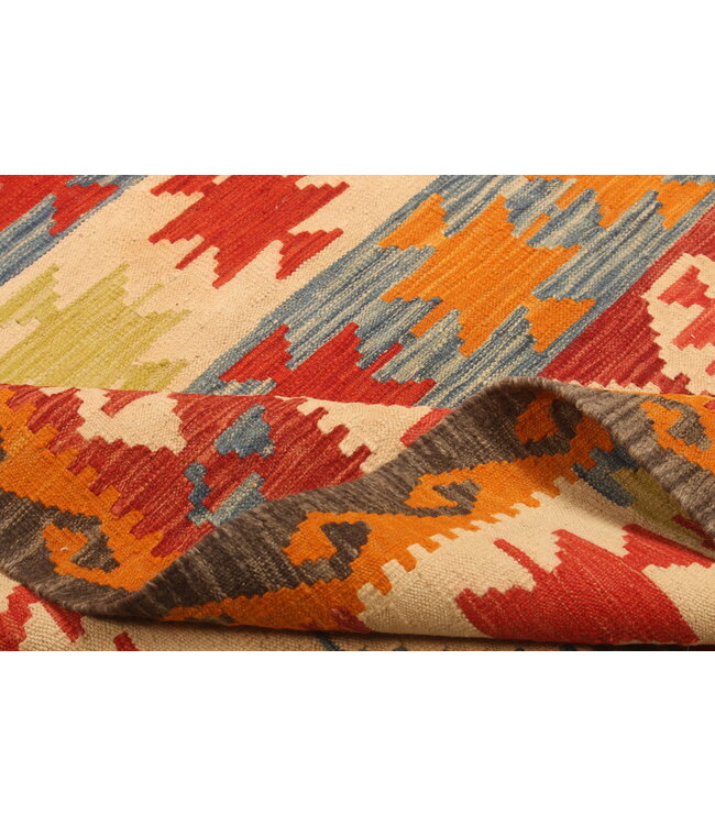 295x204cm Handwoven Traditional Kelim Area Rug Wool Carpet