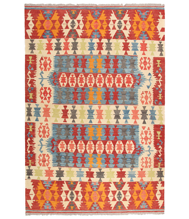 300x203cm Schöner teppich handgewebter Kelim-Wollteppich Orientalischer Teppich