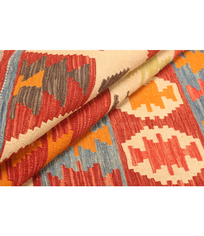 305x202cm Afghan Oriental wool carpet Handmade Kelim Rug