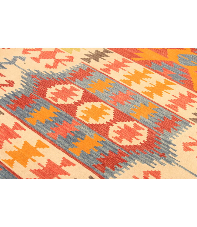 305x202cm Afghan Oriental wool carpet Handmade Kelim Rug