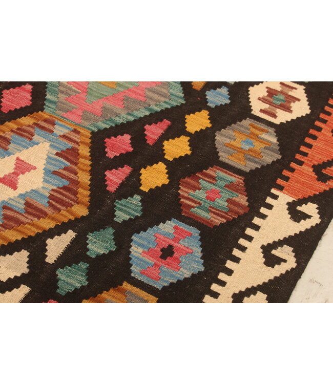 303x204cm Afghanischer orientalischer Wollteppich handgefertigter Kelim-Teppich