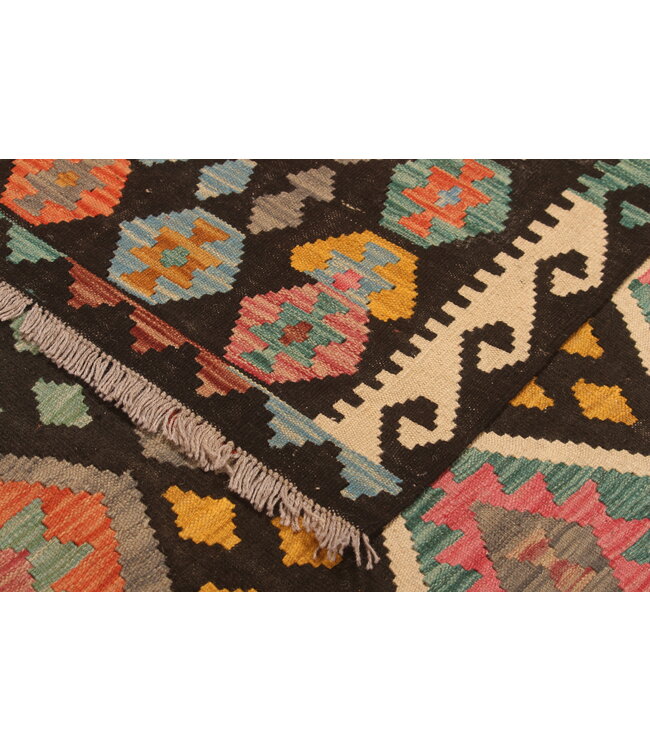 303x204cm Afghan Oriental wool carpet Handmade Kelim Rug