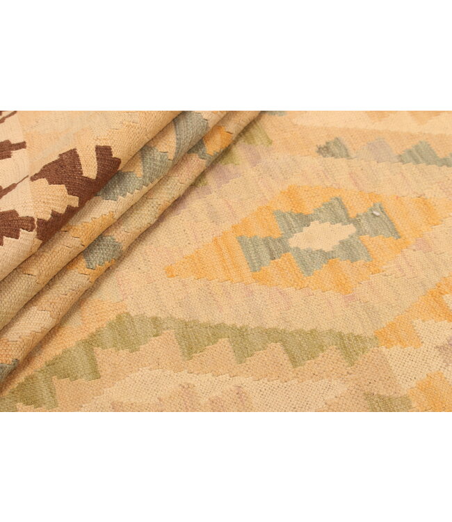 291x203cm Afghan Oriental wool carpet Handmade Kelim Rug