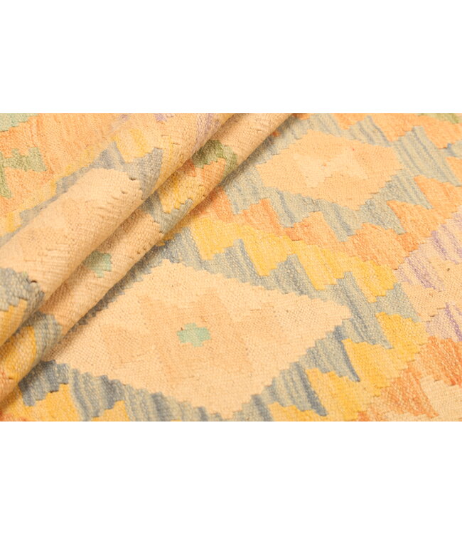 304x200cm  Afghanischer orientalischer Wollteppich handgefertigter Kelim-Teppich