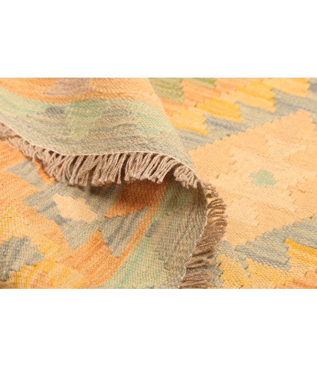 304x200cm  Afghanischer orientalischer Wollteppich handgefertigter Kelim-Teppich