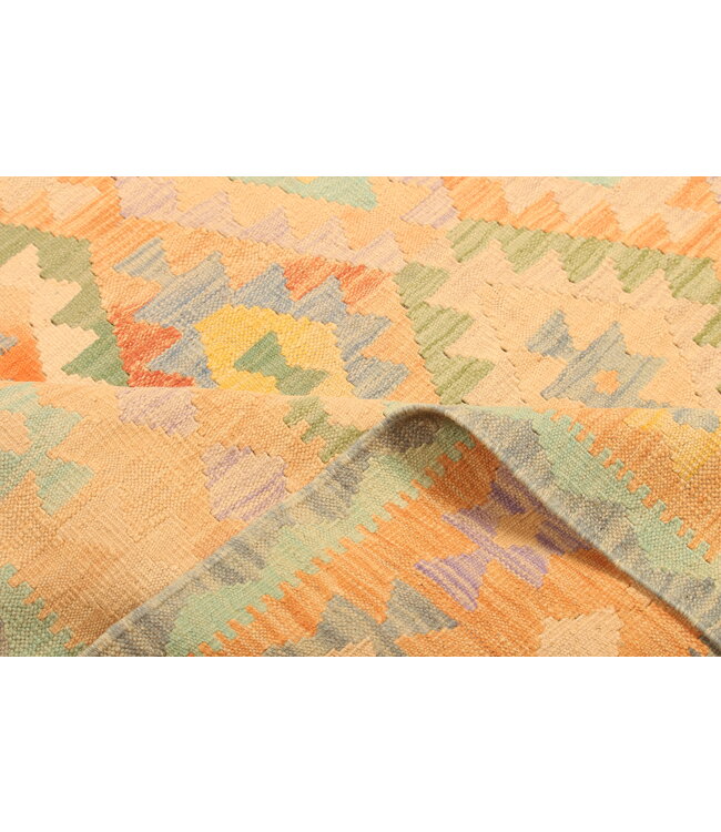 304x200cm Afghan Oriental wool carpet Handmade Kelim Rug