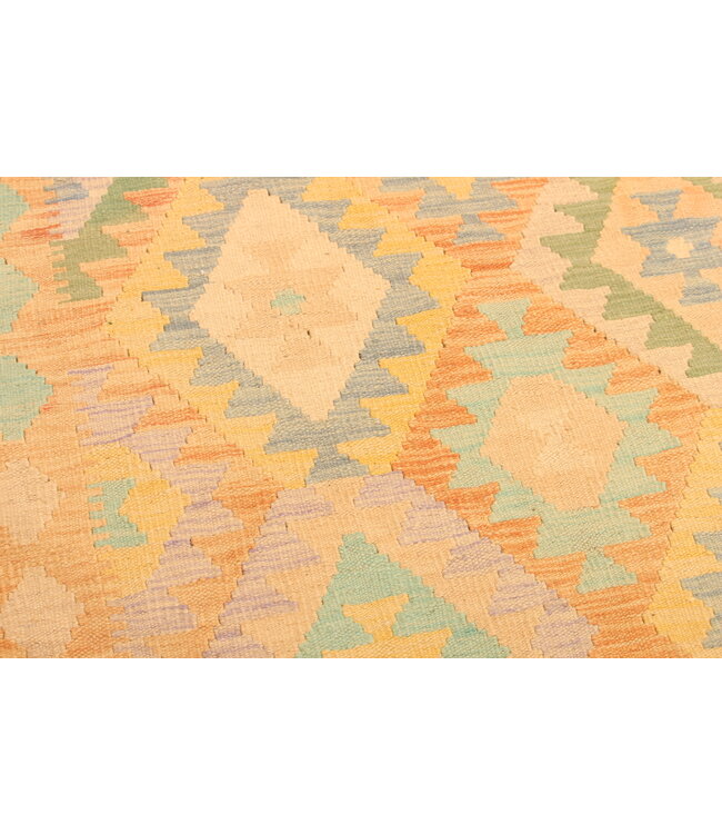 304x200cm  Afghanischer orientalischer Wollteppich handgefertigter Kelim-Teppich