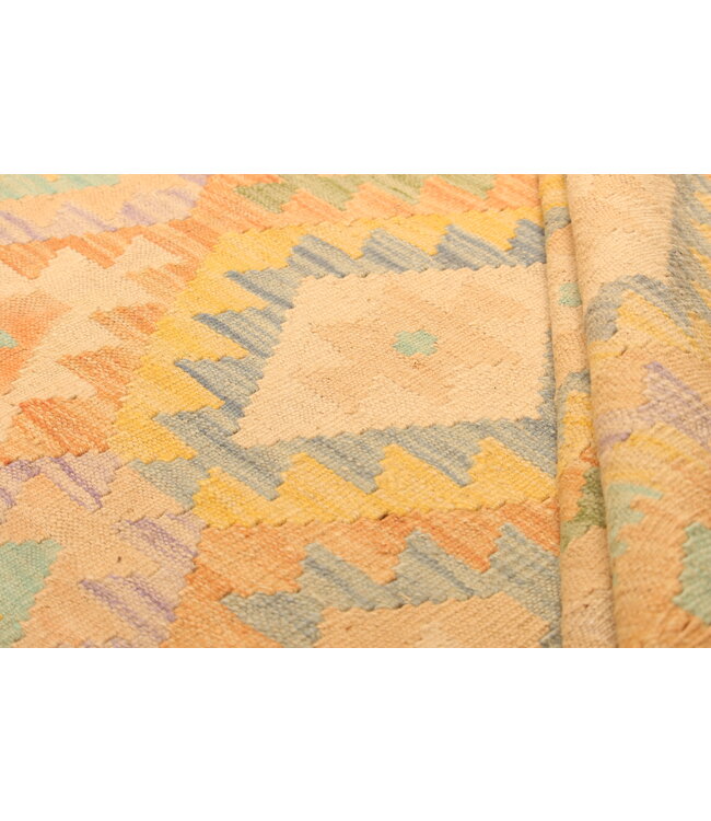 304x200cm Afghan Oriental wool carpet Handmade Kelim Rug