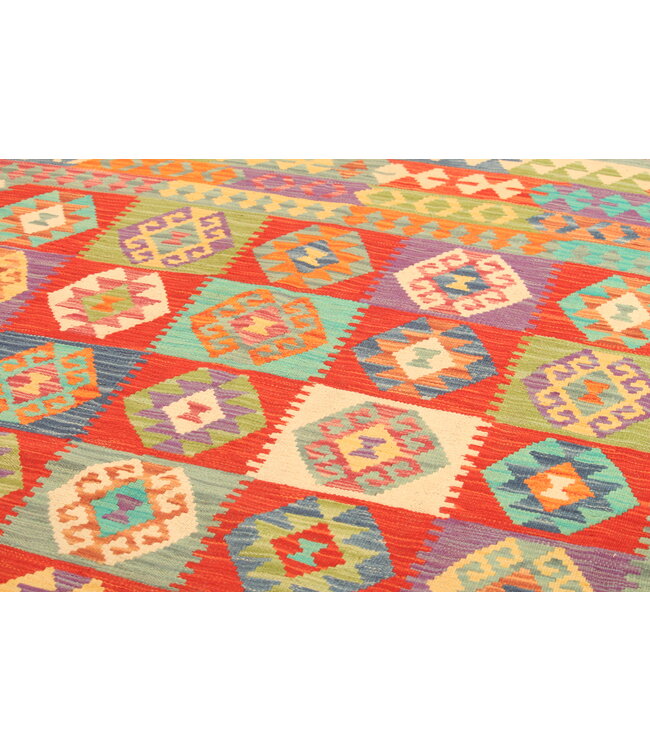 308x207cm  Afghan Oriental wool carpet Handmade Kelim Rug