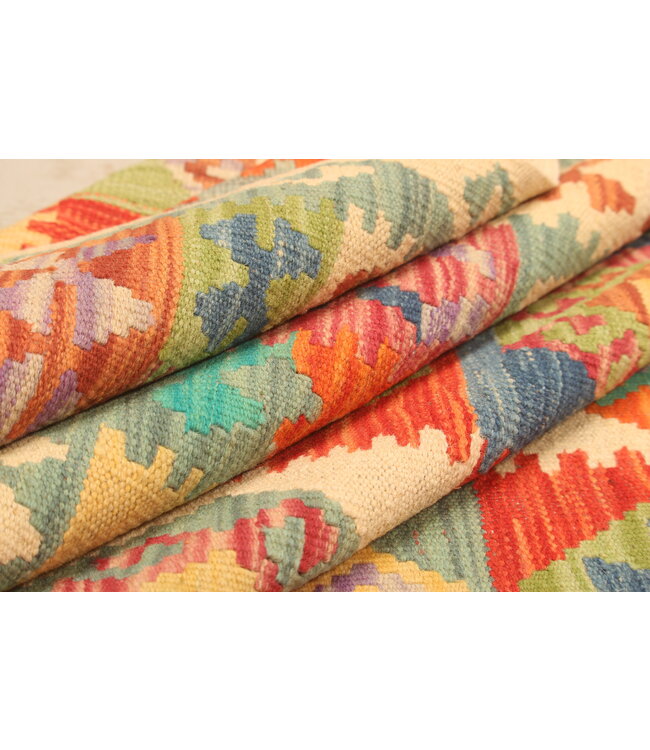 308x207cm  Afghan Oriental wool carpet Handmade Kelim Rug