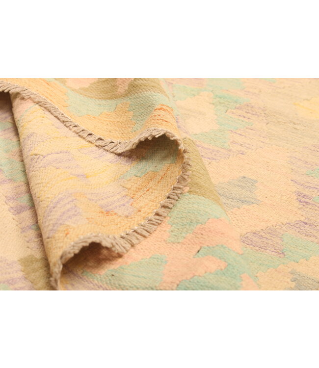 292x192cm Handwoven Traditional Kelim Area Rug Wool Carpet