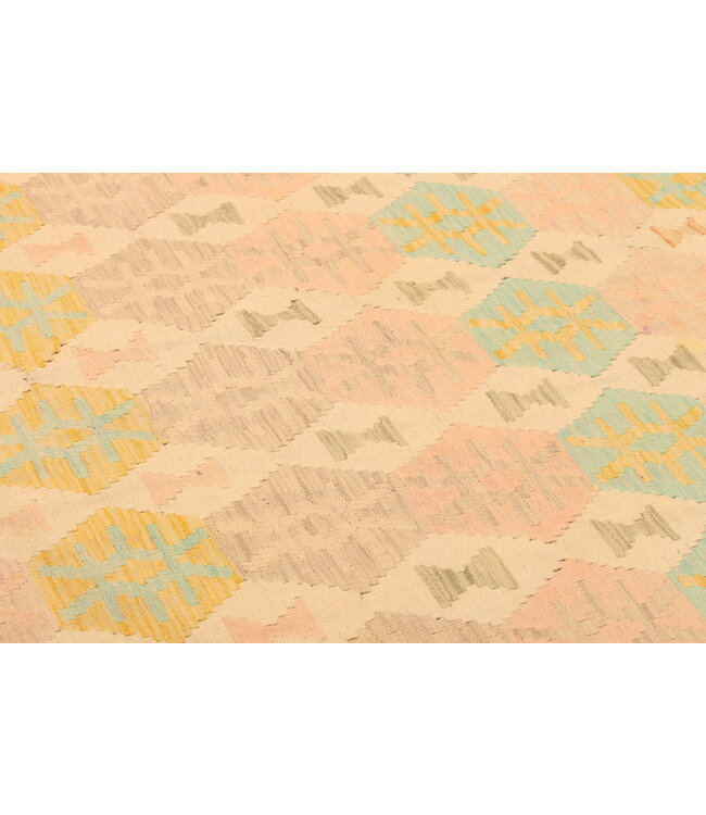 292x196cm Handgewebter Traditioneller Kelim Teppich Woll