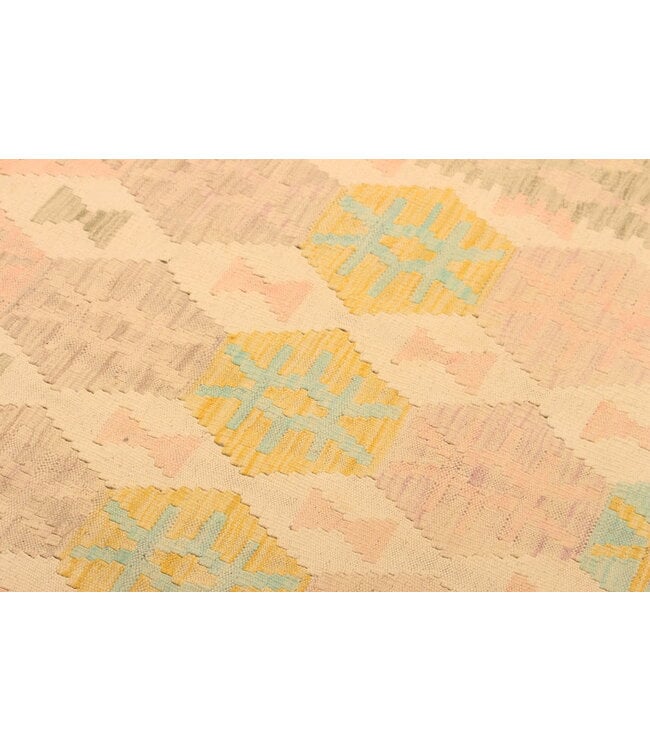 292x196cm Handgewebter Traditioneller Kelim Teppich Woll