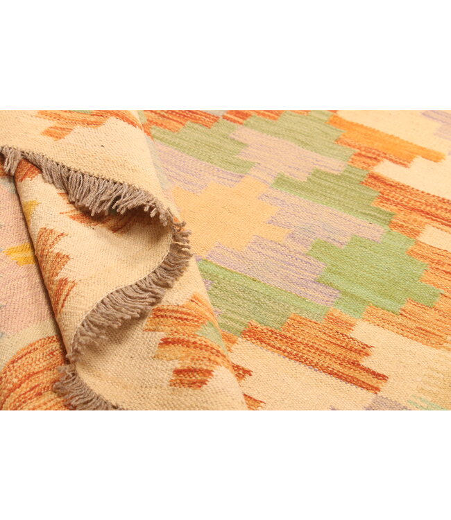 298x200cm Mooie handgeweven Kelim vloerkleed wollen oosterse tapijt