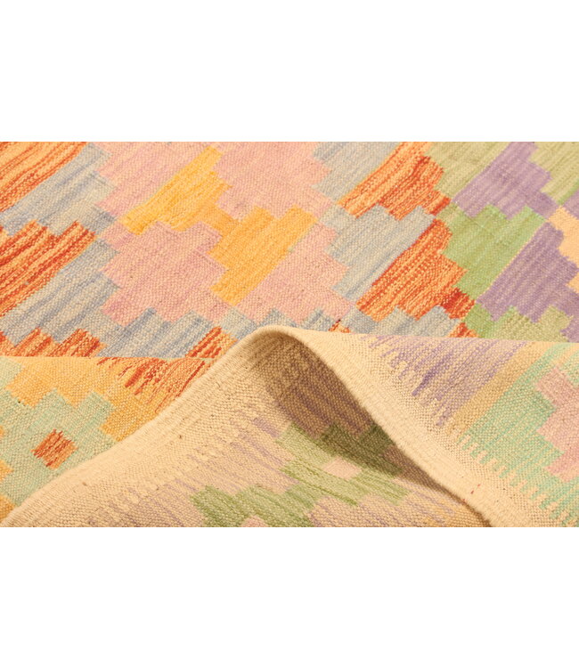 298x200cm Schöner teppich handgewebter Kelim-Wollteppich Orientalischer Teppich