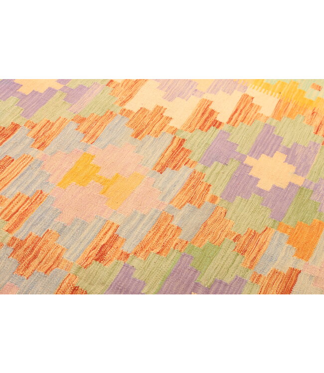 298x200cm Mooie handgeweven Kelim vloerkleed wollen oosterse tapijt