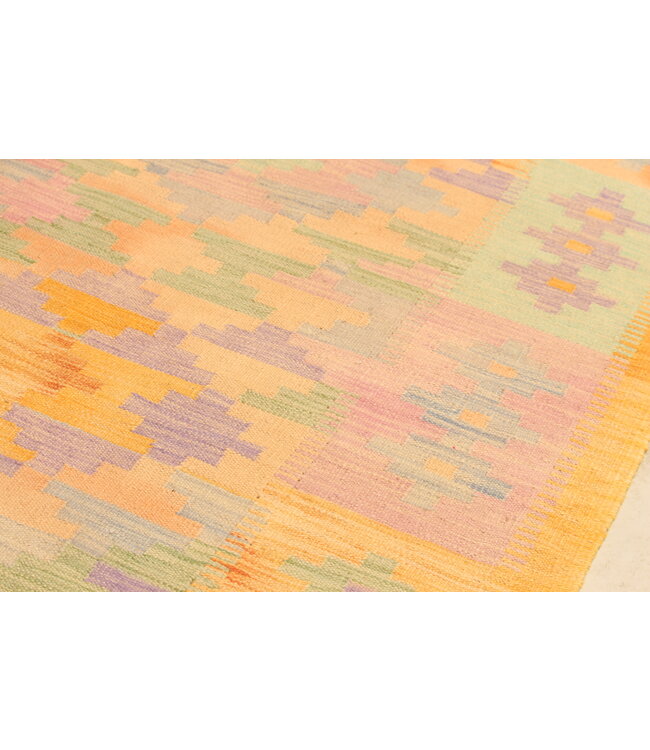 305x197cm Schöner teppich handgewebter Kelim-Wollteppich Orientalischer Teppich