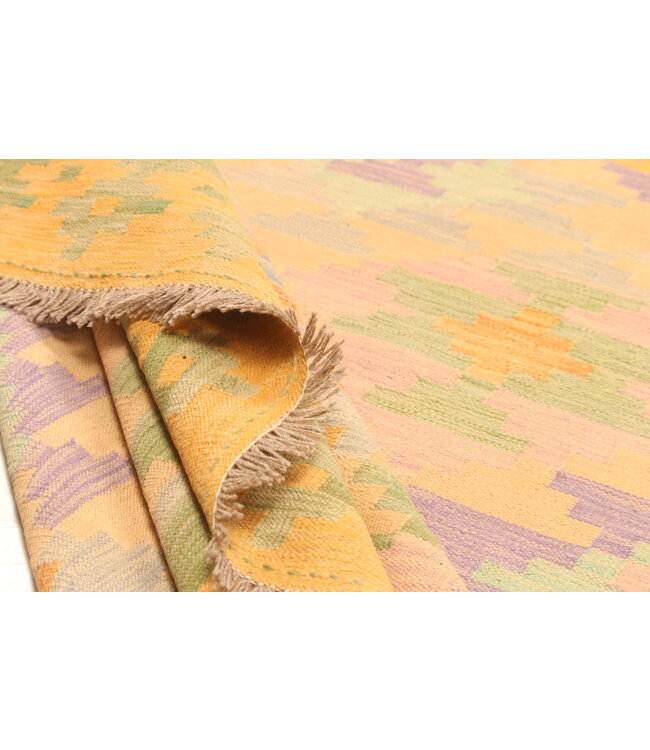 305x197cm  Beautiful Rug Handwoven Kelim Wool  Oriental carpet