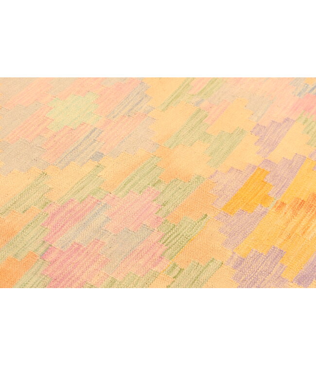 305x197cm Mooie handgeweven Kelim vloerkleed wollen oosterse tapijt