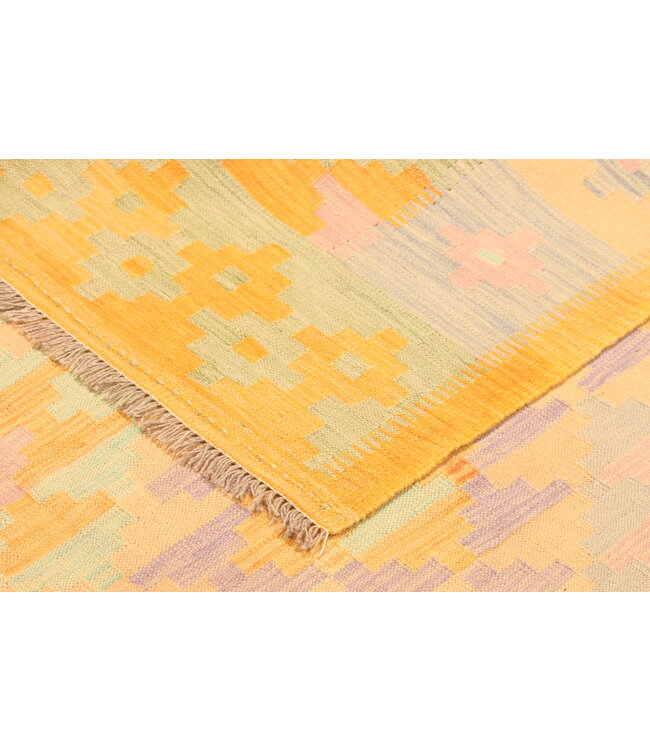 305x197cm Schöner teppich handgewebter Kelim-Wollteppich Orientalischer Teppich