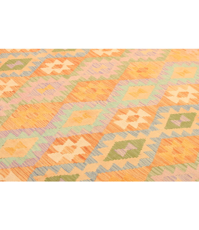 296x192cm Afghan Oriental wool carpet Handmade Kelim Rug