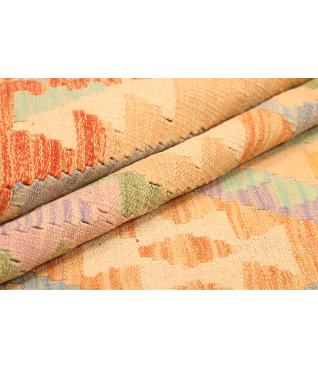 296x192cm Afghan Oriental wool carpet Handmade Kelim Rug