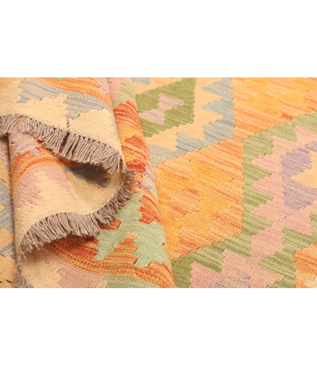 296x192cm Afghan Oriental wool carpet Handmade Kelim Rug