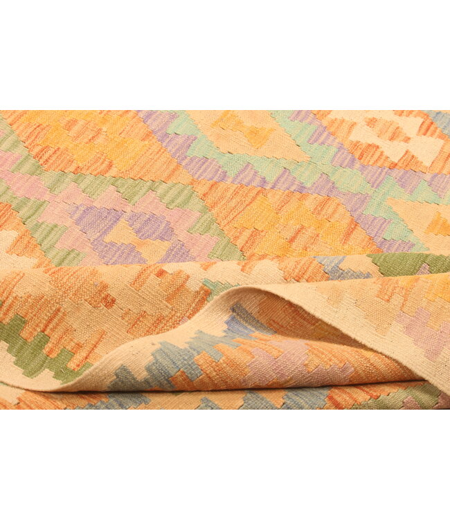 296x192cm Afghan Oriental wool carpet Handmade Kelim Rug