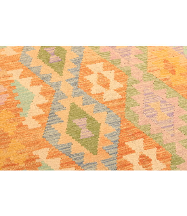 296x192cm Afghan Oriental wool carpet Handmade Kelim Rug