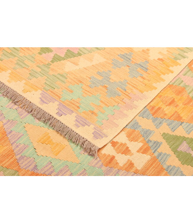 296x192cm Afghan Oriental wool carpet Handmade Kelim Rug