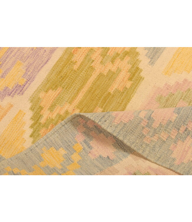 301x196cm Handwoven Traditional Kelim Area Rug Wool Carpet