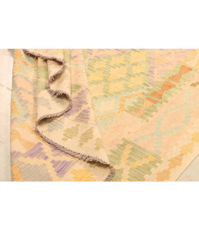 294x203cm Afghan Oriental wool carpet Handmade Kelim Rug