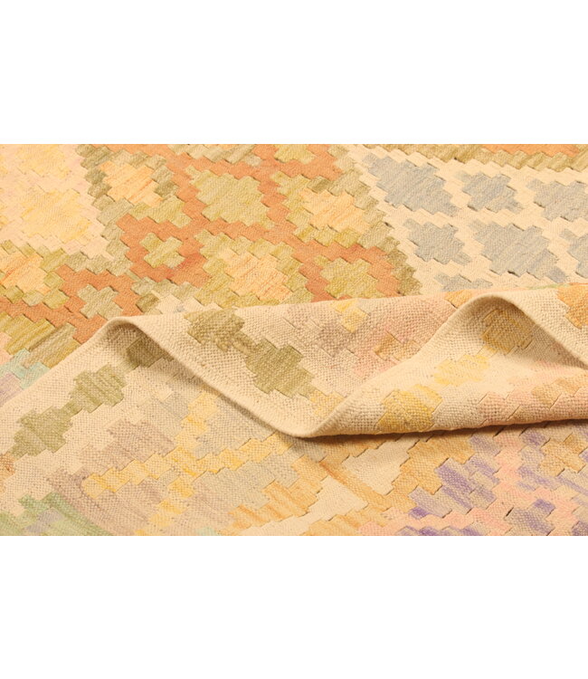 294x203cm Afghan Oriental wool carpet Handmade Kelim Rug