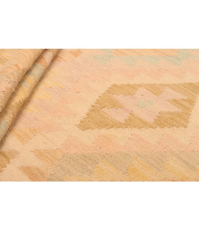 300x195cm Handgewebter Traditioneller Kelim Teppich Woll