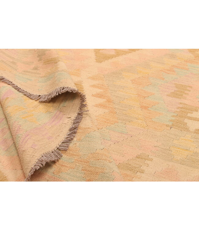 300x195cm Handwoven Traditional Kelim Area Rug Wool Carpet