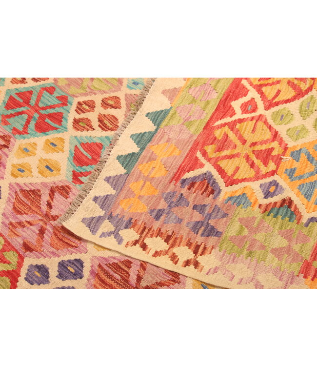 300x194cm Afghaans oosters wollen tapijt handgemaakt Kelim-kleed