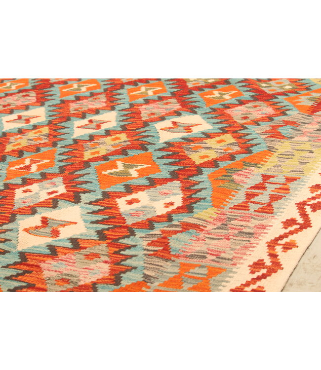 304x199cm Afghan Oriental wool carpet Handmade Kelim Rug