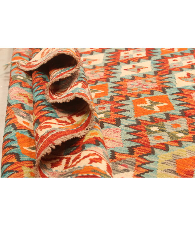 304x199cm Afghan Oriental wool carpet Handmade Kelim Rug