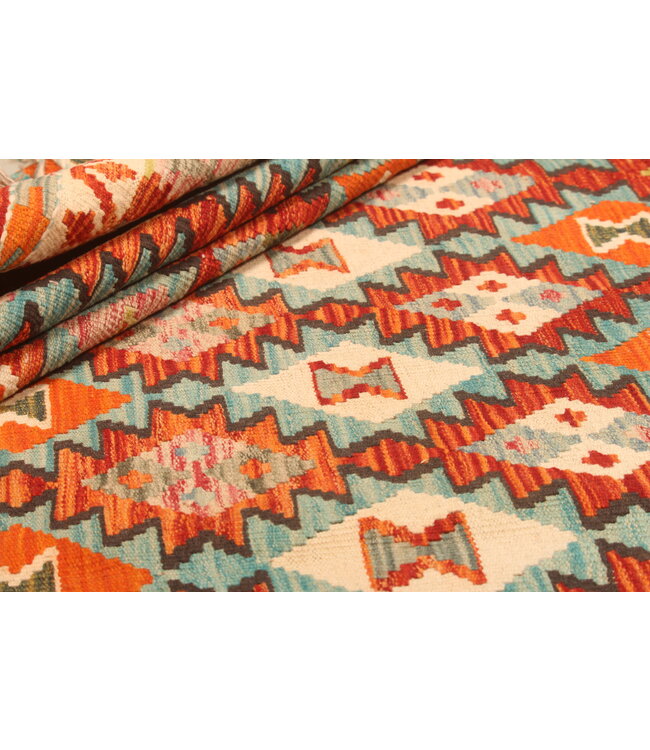 304x199cm Afghan Oriental wool carpet Handmade Kelim Rug