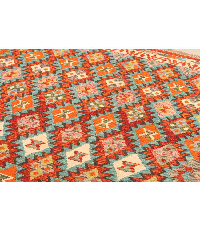 304x199cm Afghan Oriental wool carpet Handmade Kelim Rug