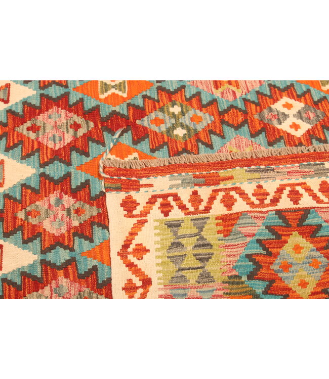 304x199cm Afghan Oriental wool carpet Handmade Kelim Rug