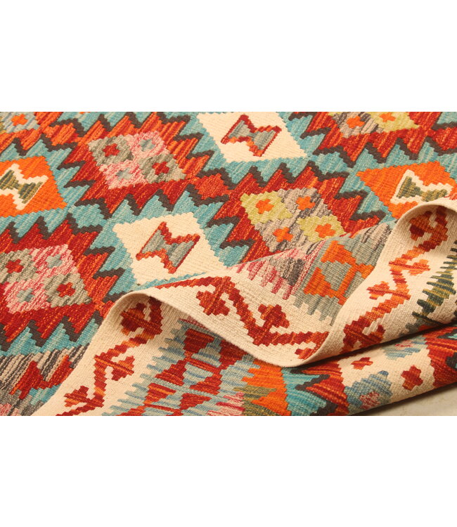 304x199cm Afghan Oriental wool carpet Handmade Kelim Rug