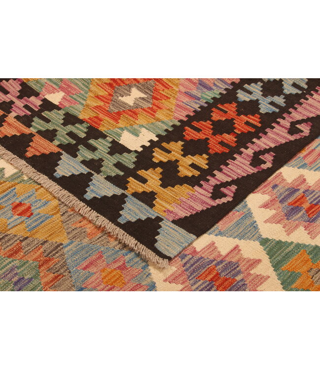 300x205cm Handgewebter Traditioneller Kelim Teppich Woll