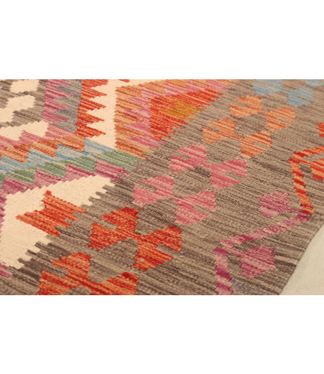 297x204cm Handgewebter Traditioneller Kelim Teppich Woll