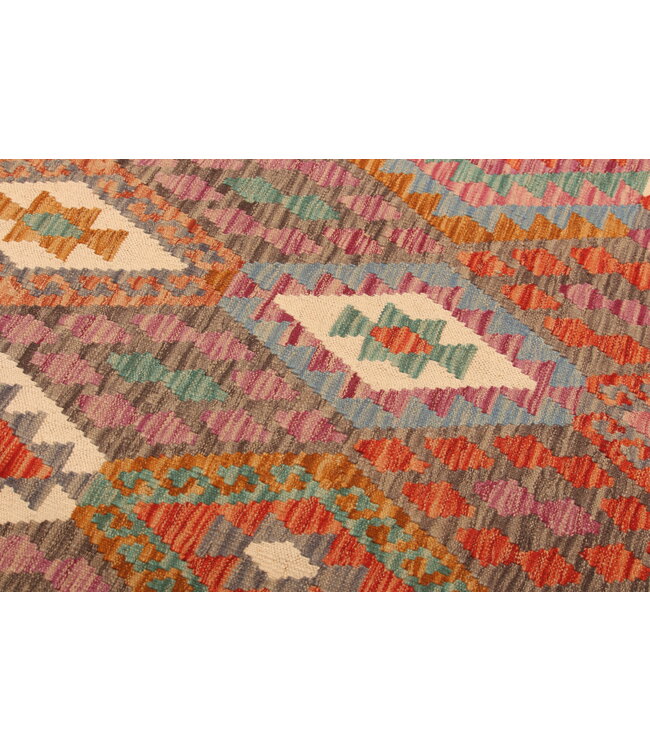 297x204cm Handwoven Traditional Kelim Area Rug Wool Carpet