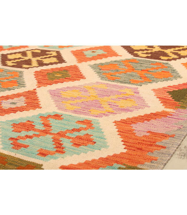 300x202cm Handwoven Traditional Kelim Area Rug Wool Carpet